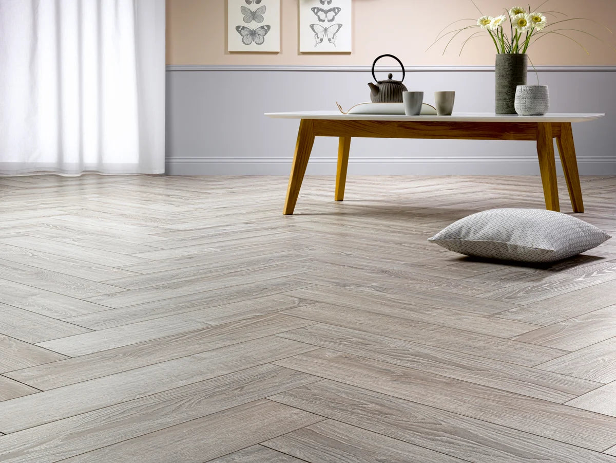 FloorTek Laminate Alsa Floor Collection - Sardinia Oak Herring Bone