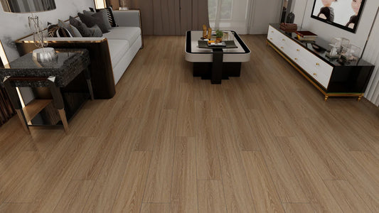 FloorTek Luxury Vinyl Plank LVP Caroline collection - Butter Cream