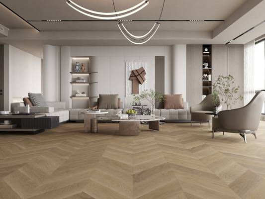 Vidar Chevron 3/4" Engineered Hardwood - American Oak Driftwood