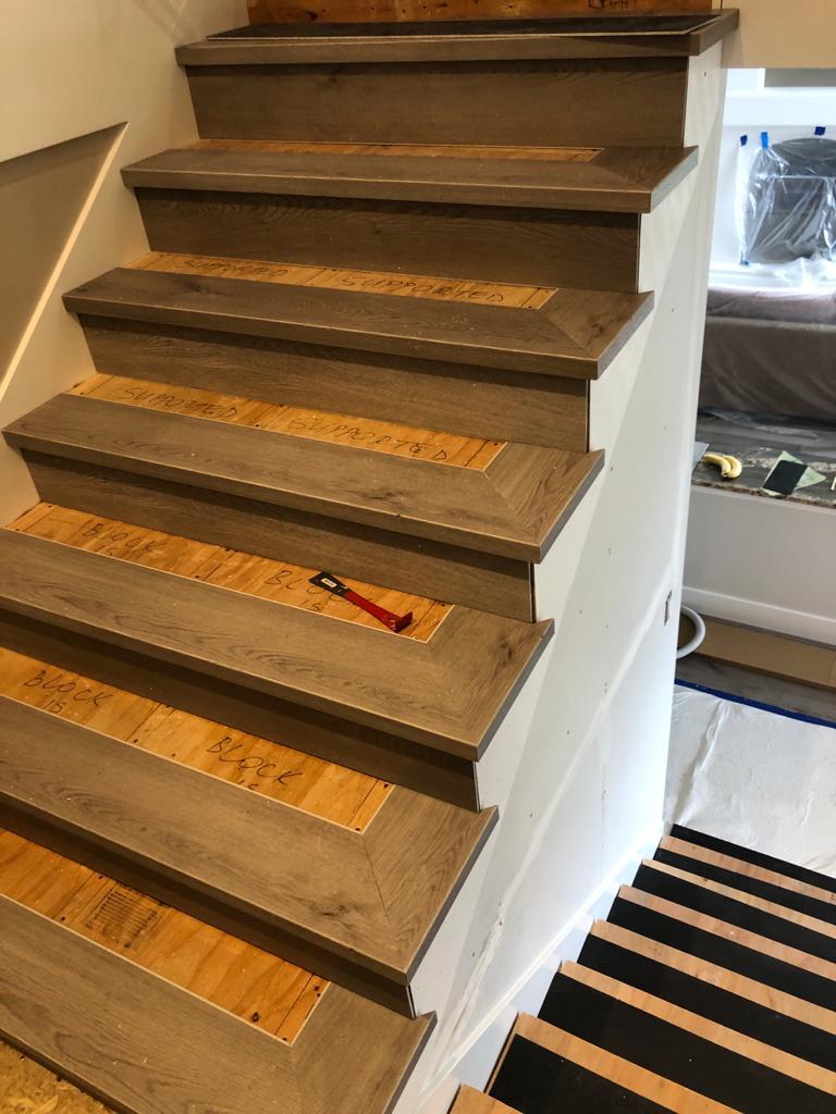 Laminate Flush Square Nosing - Custom Stair Nose