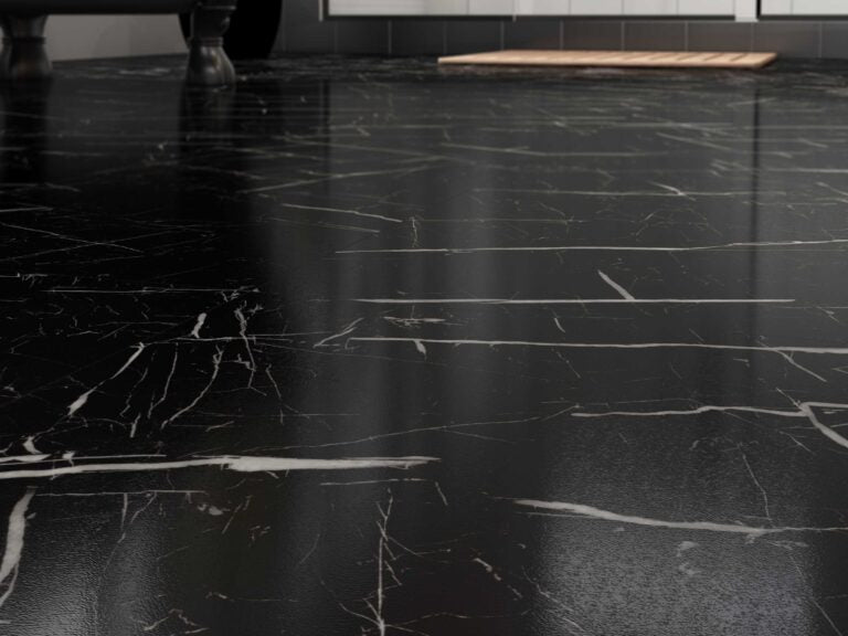 Taiga Curate High Gloss Viny Tile- Nero Marquina