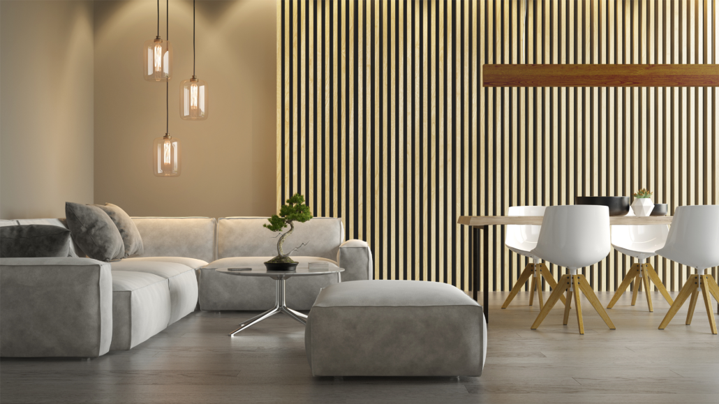 ACOUSTIC OAK VENEER Wall Panel VWP26-T PICKLED OAK (THIN)