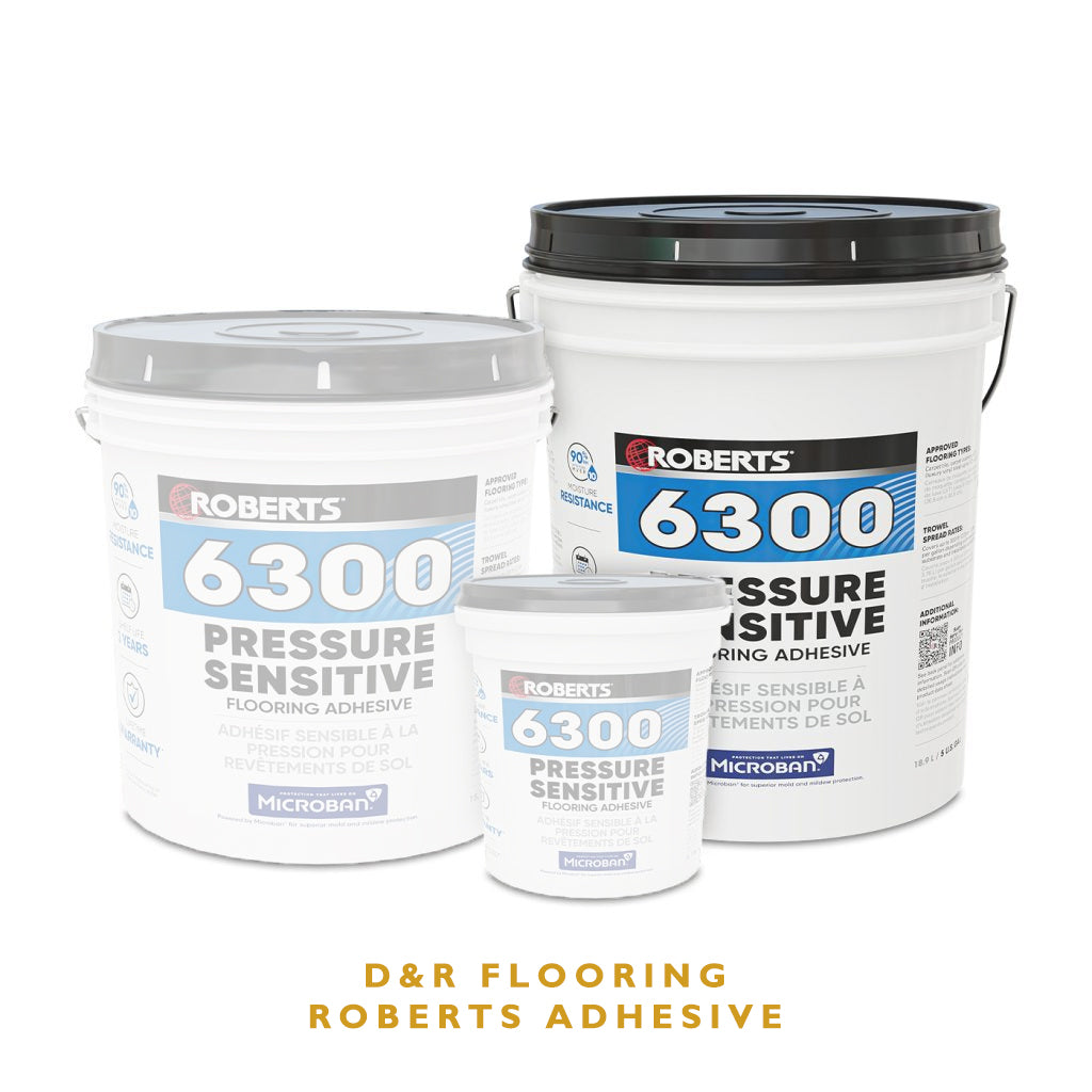 ROBERTS 6300 Pressure-Sensitive Flooring Adhesive - 18.9 L (5 U.S Gal)