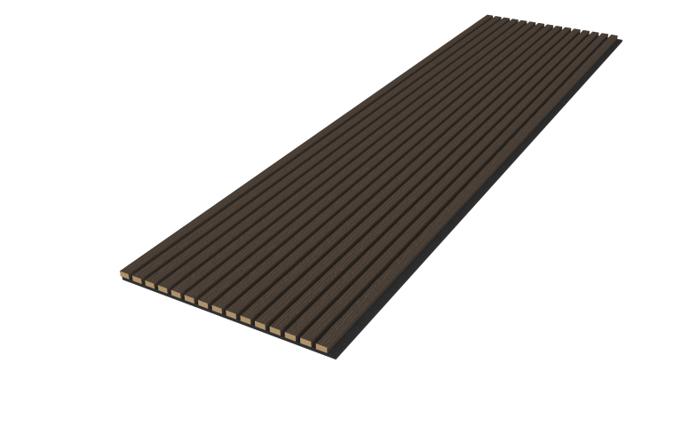 ACOUSTIC OAK VENEER Wall Panel VWP23 - W ESPRESSO BROWN (WIDE) - D & R Flooring