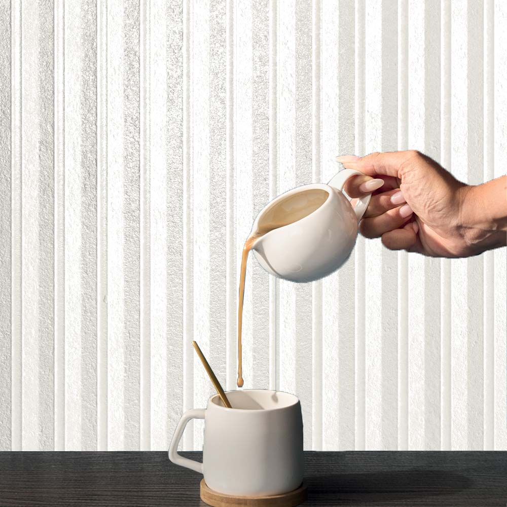 Arteseta | 19.5 x 48” Gypsum Riga 3D Gloss
