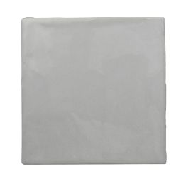Ames Artigiano 5" x 5" Titanium Gloss square glazed ceramic wall tile in a gloss finish.