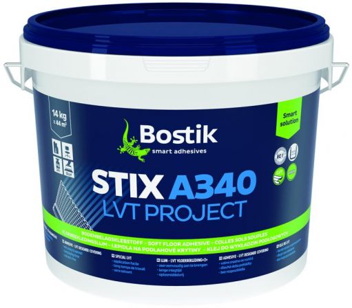 Bostik STIX A340 LVT PROJECT Low Emission Dispersion Adhesive - 14 Kg - D & R Flooring
