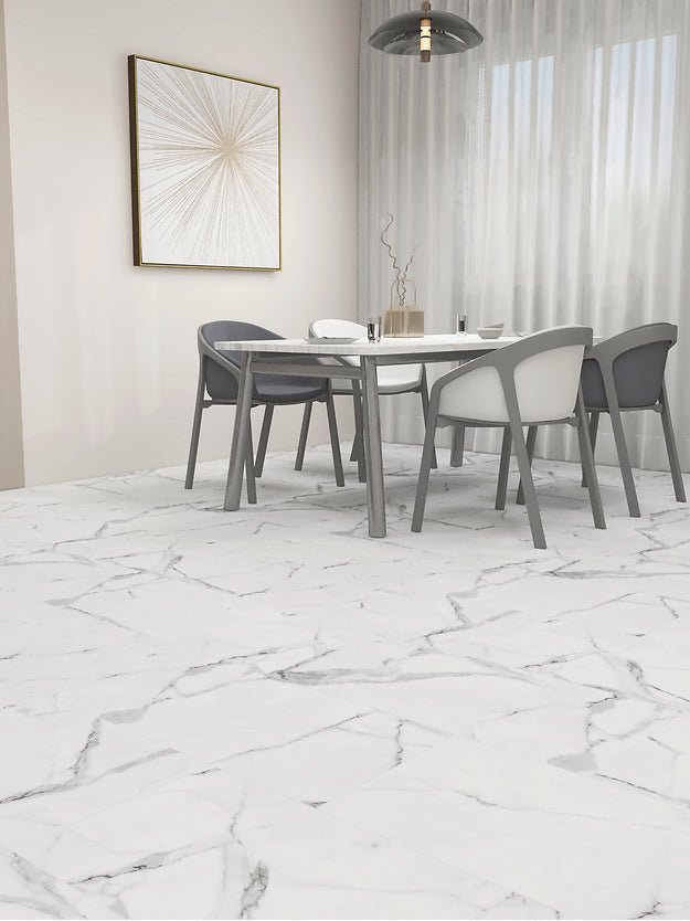 Harbinger The Quiet Zone Vinyl Tile - Bianco - D & R Flooring