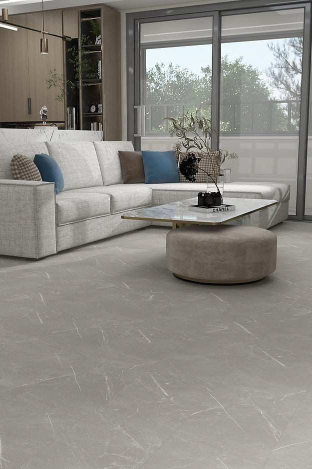 Harbinger The Quiet Zone Vinyl Tile - Mountain Fog - D & R Flooring