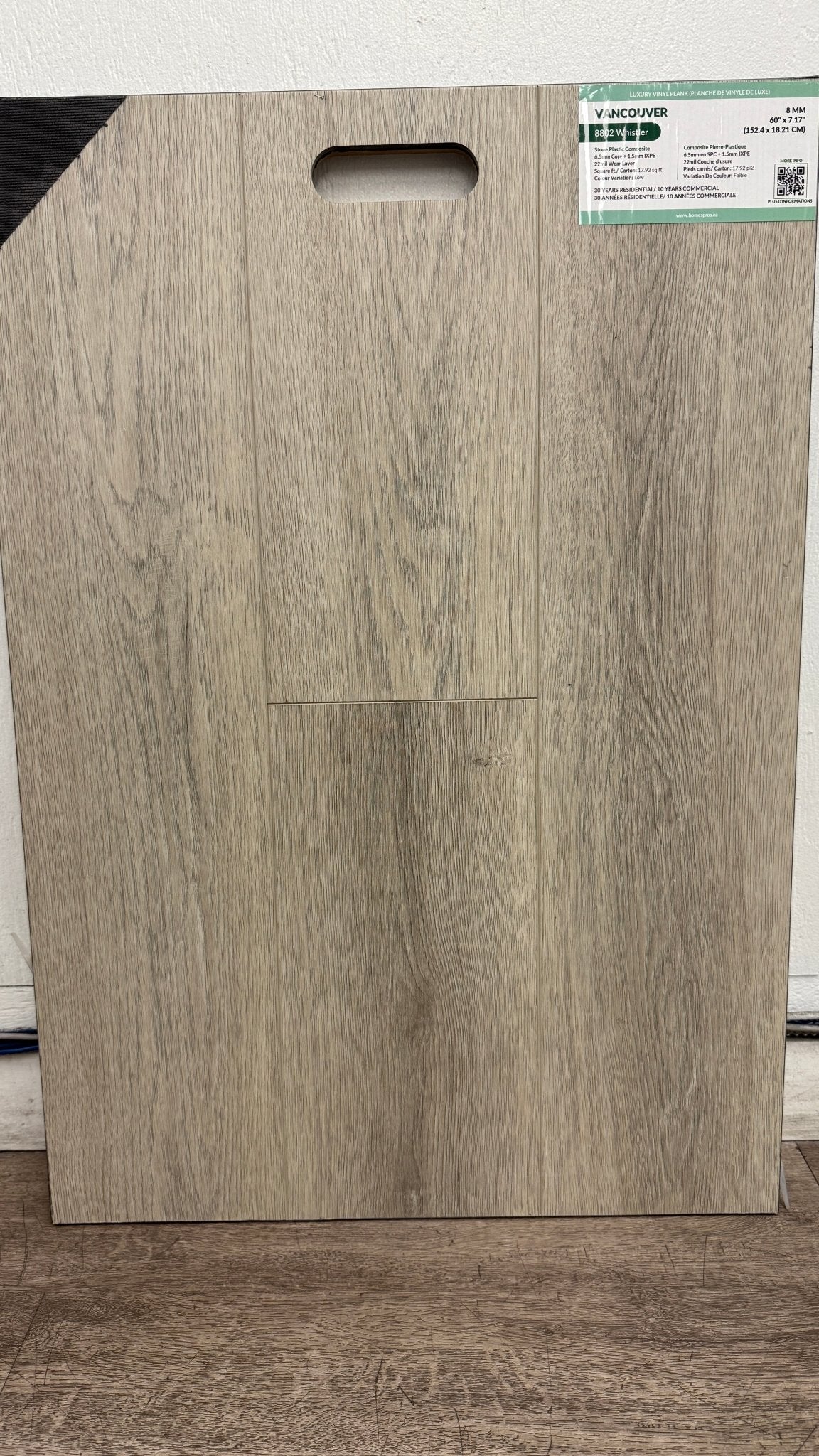 Home's Pro Vancouver Vinyl SPC - Whistler 8802 - D & R Flooring