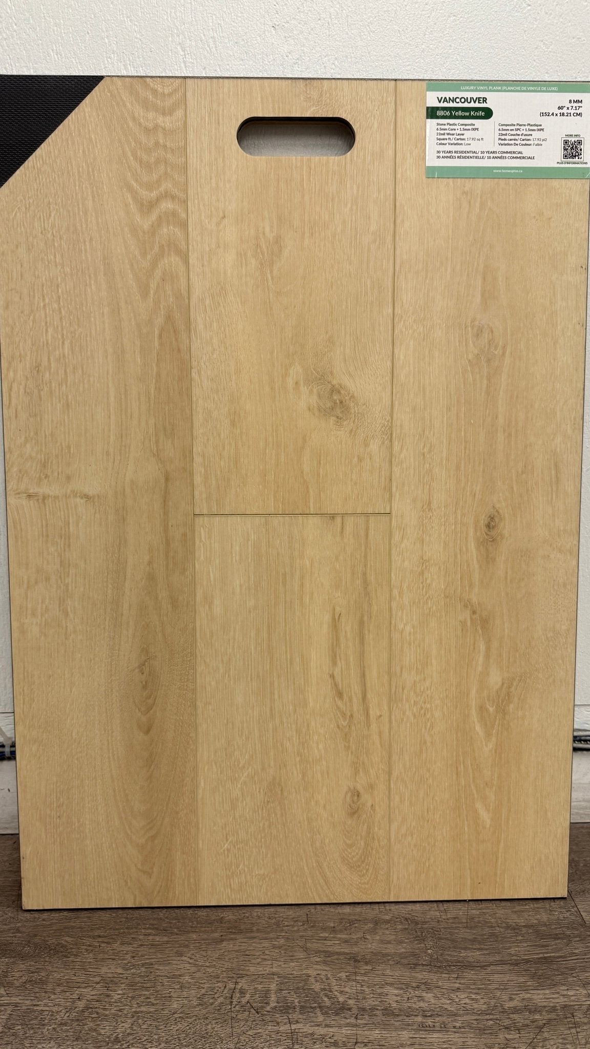 Home's Pro Vancouver Vinyl SPC - Yellow Knife 8806 - D & R Flooring