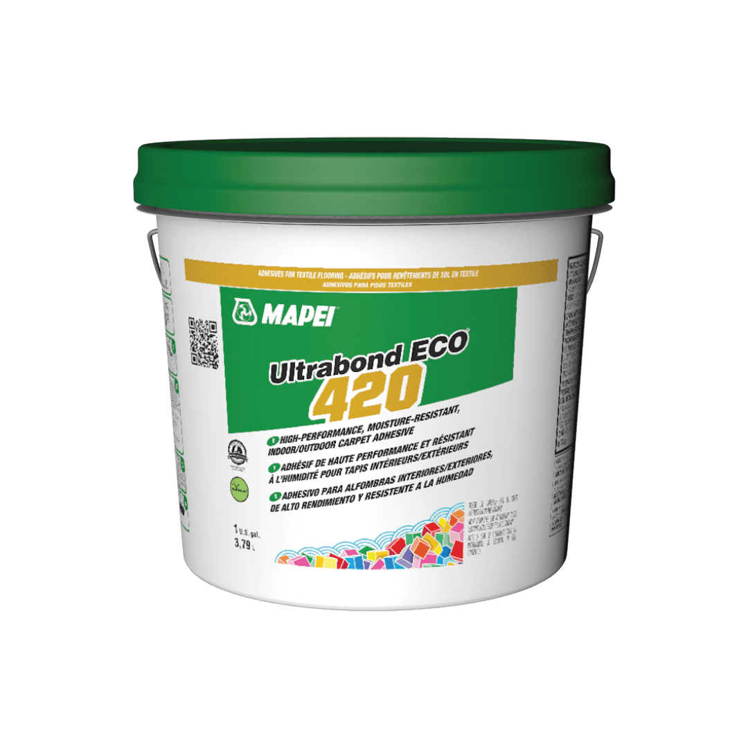 Mapei Ultrabond Eco 420 - Moisture - Resistant Indoor/Outdoor Carpet Adhesive - 3.79 L - D & R Flooring