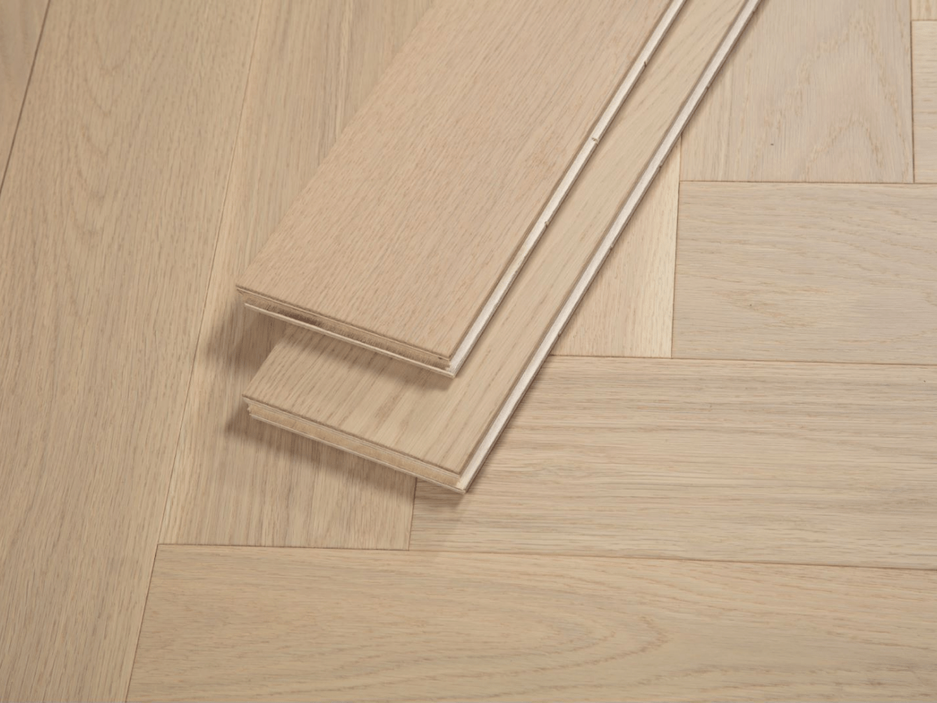 VIDAR Engineered Hardwood American Oak - Herringbone Daybreak - D & R Flooring