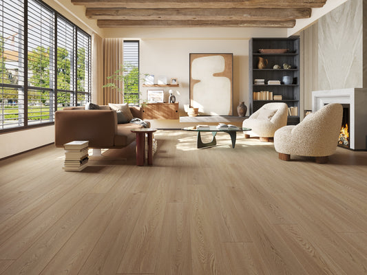 Vidar Luxury Waterproof Flooring Vinyl SPC VS84 TOFFEE CRUNCH IIC:77 STC:76
