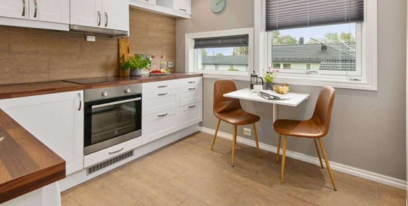 Vinyl flooring in the kitchen