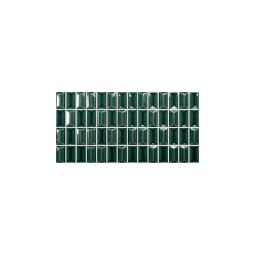 Emerald Diamond Gloss 5"x10" glazed ceramic wall tile from the 3D Bars collection, front view