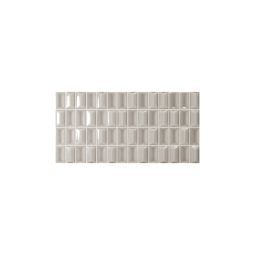3D Bars Pearl Diamond Gloss 5x10 glazed ceramic wall tile showing the diamond-shaped face with a glossy Pearl finish