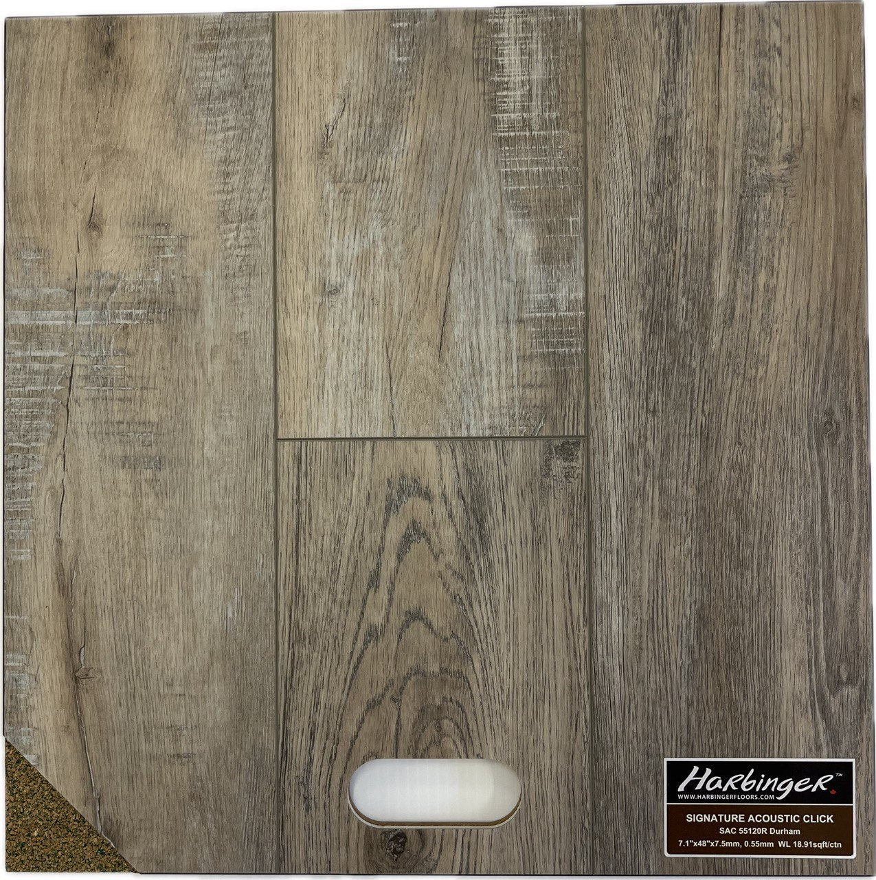 Harbinger Signature Acoustic Click Vinyl Plank - Durham SAC 55120R