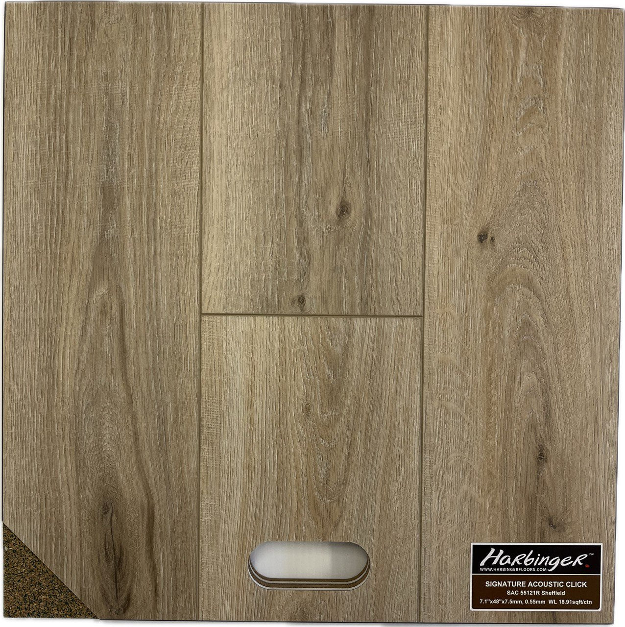 Harbinger Signature Acoustic Click Vinyl Plank - Sheffield SAC 55121R