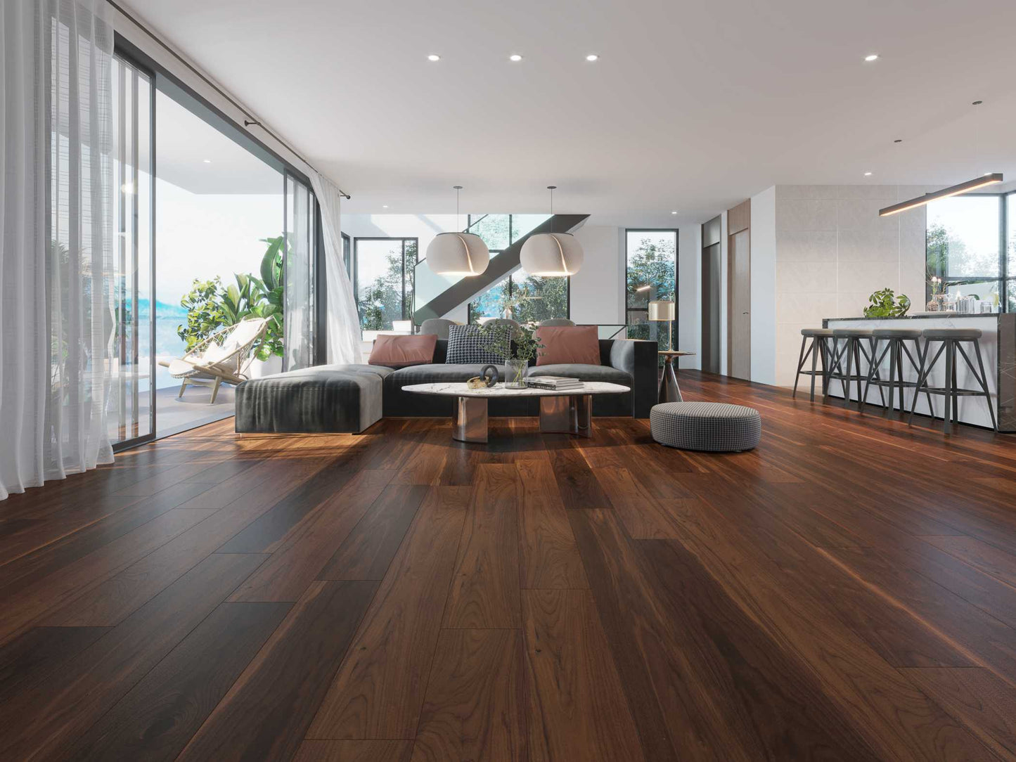 Vidar 7 Collection 3/4" Engineered Hardwood - American Black Walnut-Natural