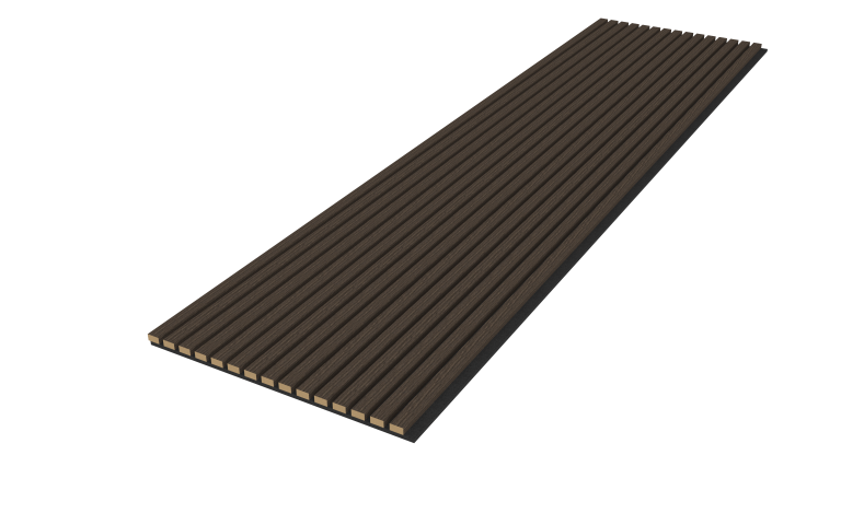 ACOUSTIC OAK VENEER Wall Panel VWP23-W  ESPRESSO BROWN (WIDE)