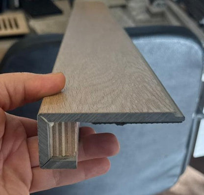 Vinyl SPC Flush Square Nosing - Custom Stair Nose