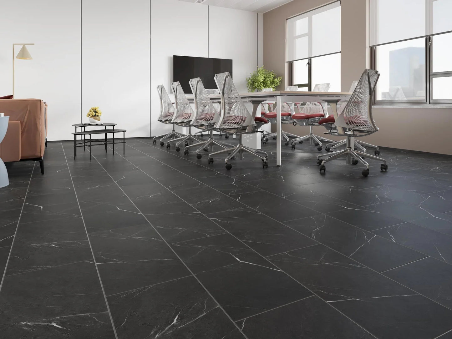 FloorTek Vinyl SPC Tile Butchart Collection - Garnet