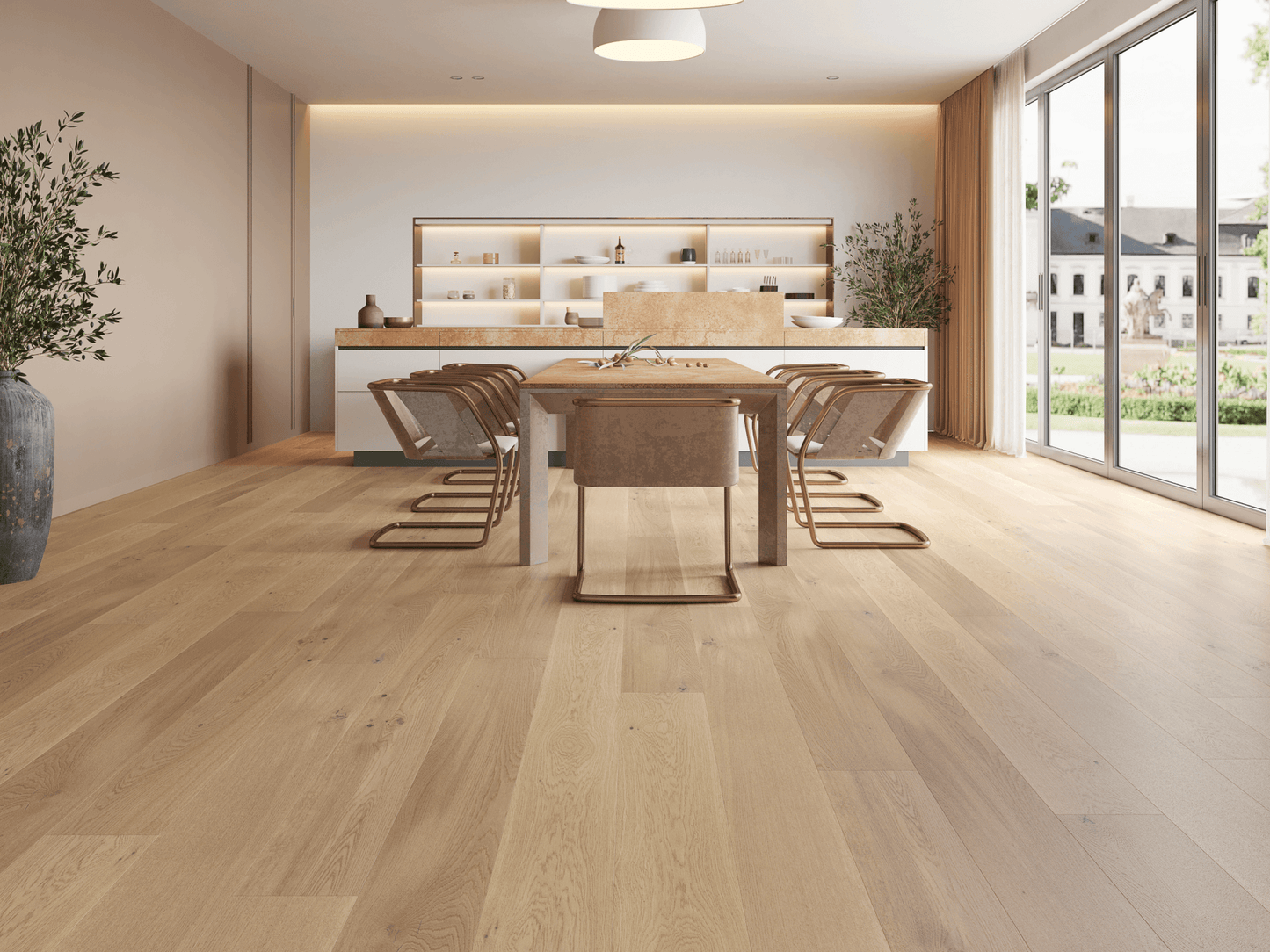 VIDAR Engineered Hardwood American White Oak - Macaroon 7-1/2"