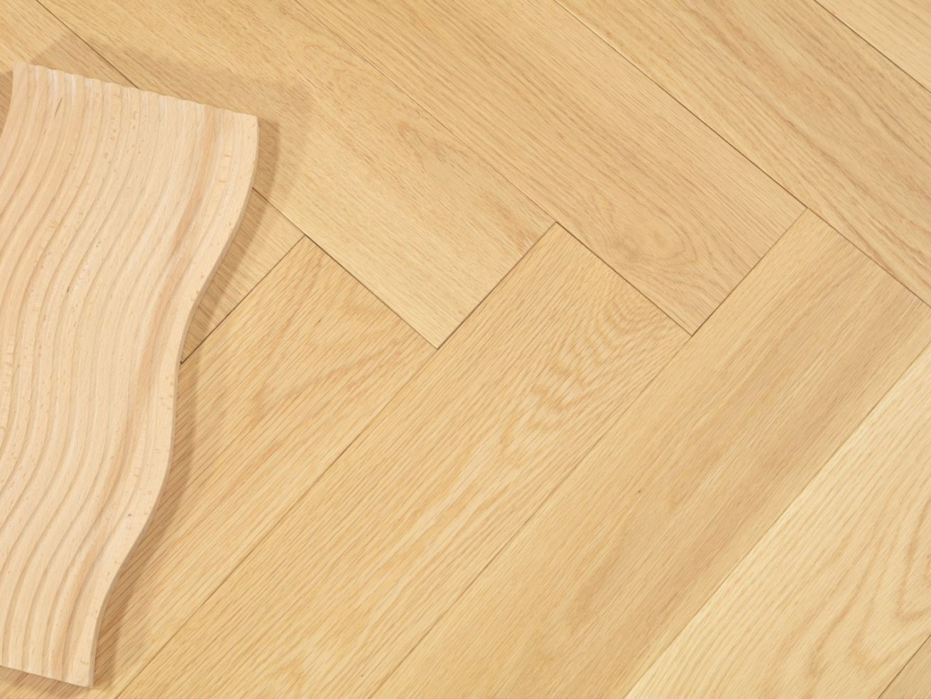 VIDAR Engineered Hardwood American Oak - Herringbone Milkyway