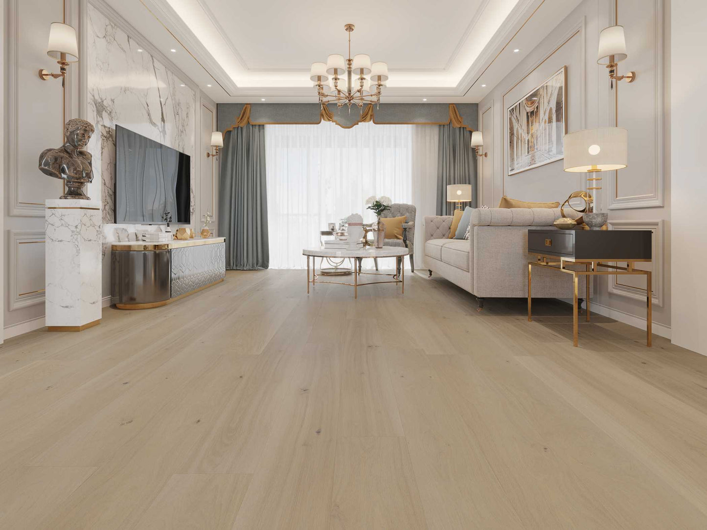 VIDAR Engineered Hardwood American White Oak - Naked Oak 7-1/2"