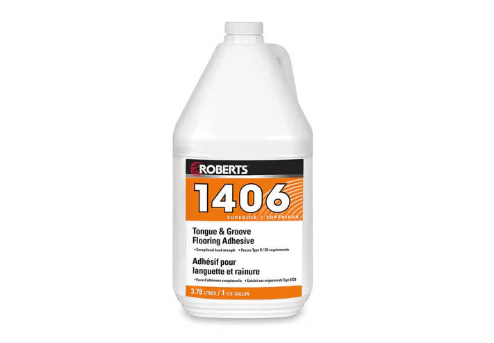 ROBERTS 1406 Tongue & Groove Flooring Adhesive - 3.78 L (1 U.S Gal)