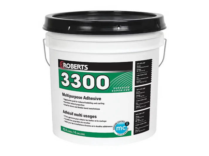 ROBERTS 3300 High-Performance Multipurpose Adhesive - 18.9 L