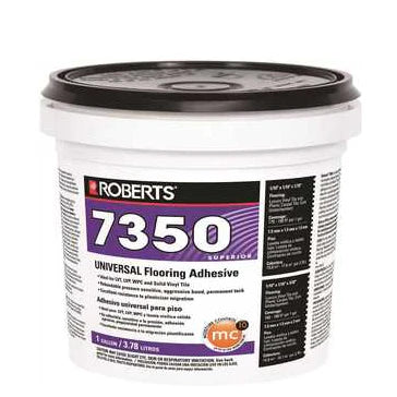 ROBERTS 7350 Universal Pressure-Sensitive Adhesive - 3.78 L (1 U.S Gal)