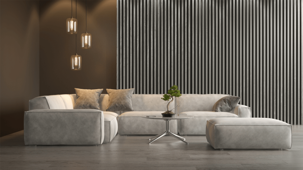 ACOUSTIC OAK VENEER Wall Panel VWP22 - T MIST GREY (THIN) - D & R Flooring