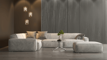 ACOUSTIC OAK VENEER Wall Panel VWP22 - T MIST GREY (THIN) - D & R Flooring