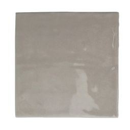 Artigiano 5"x5" Canvas Gloss glazed ceramic wall tile, showing the clean gloss tile surface.