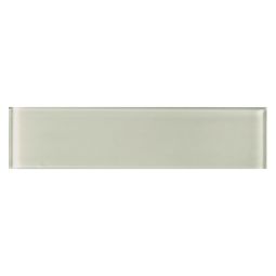 Bliss Brick 3" x 12" Sand glass tile by Ames Tile, showing the rectangular 3-inch by 12-inch tile in Sand colour.