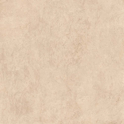 Room scene featuring Canve Sable 24x24 glazed porcelain tiles on the floor, highlighting its contemporary aesthetic