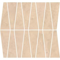 Close-up view of Canve Sable Glazed Porcelain Mosaic tiles, showing the matte finish and subtle texture