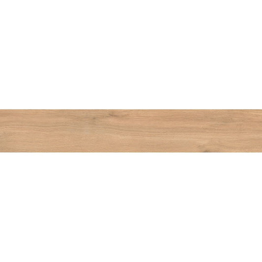 Full view of the Cocoon 8x48 Glee Matte tile, highlighting its elongated plank format and matte finish.
