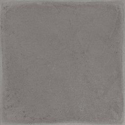 Close-up view of a single Chalk 8x8 Grey Matte porcelain tile showing its subtle texture and color variation.