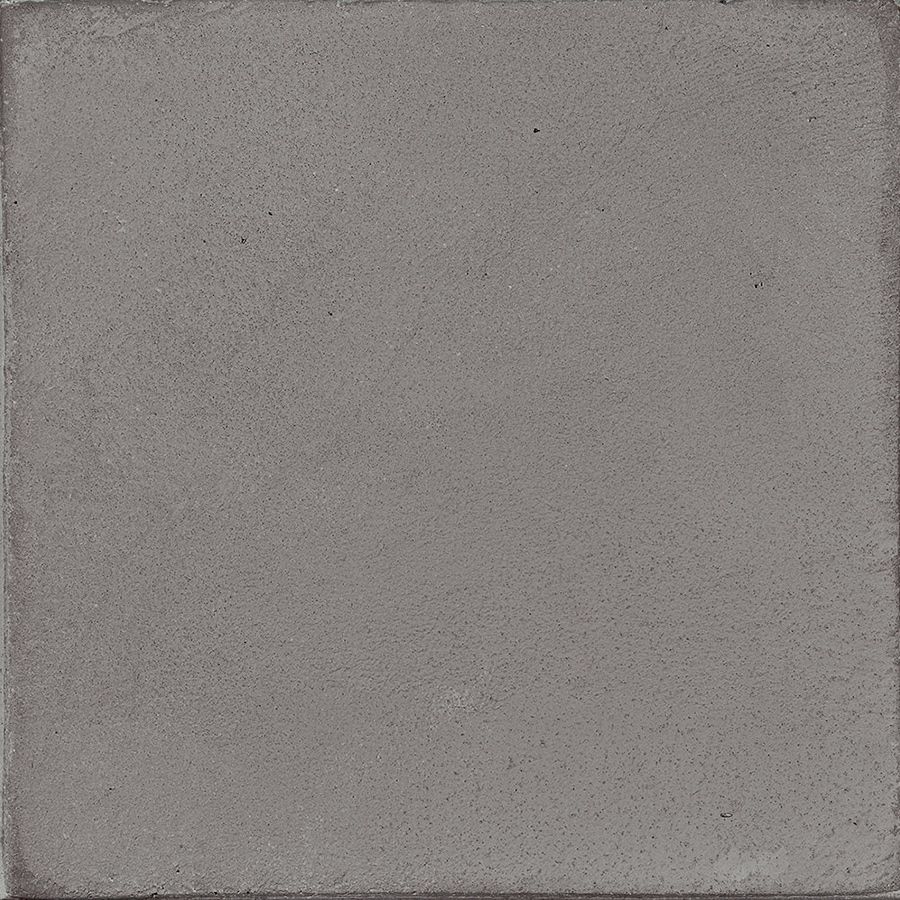 An example installation of Chalk Grey Matte tiles on a floor, demonstrating its modern concrete aesthetic.