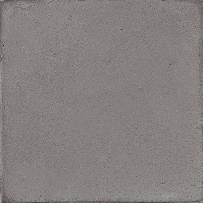 An example installation of Chalk Grey Matte tiles on a floor, demonstrating its modern concrete aesthetic.