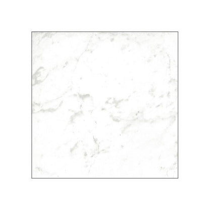 A wall installation of Classica 12x12 Carrara tiles in a shower, highlighting the rectified edges.