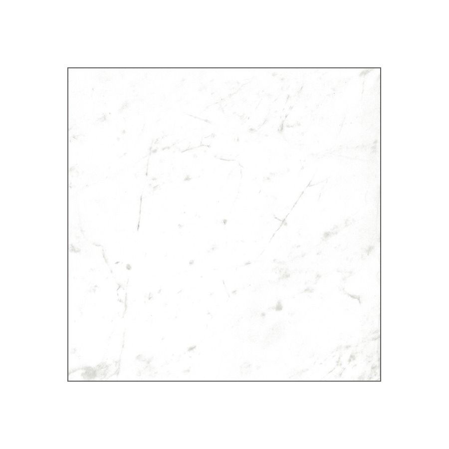 An outdoor patio area paved with Classica 12x12 Carrara tiles, demonstrating its frost resistance.