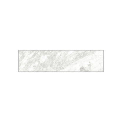 A close-up of the tile surface, emphasizing the glazed finish and subtle veining details.