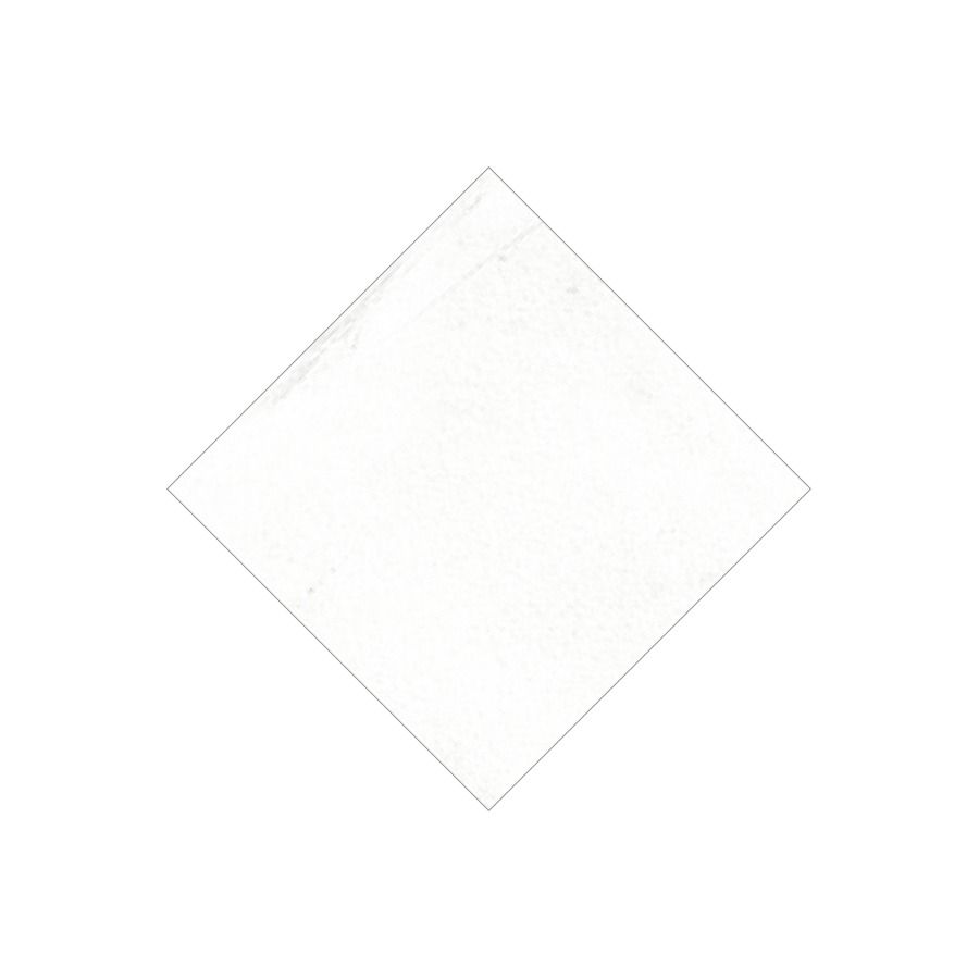 Detail shot of the glazed finish on a Classica 3x3 Carrara tile, reflecting light
