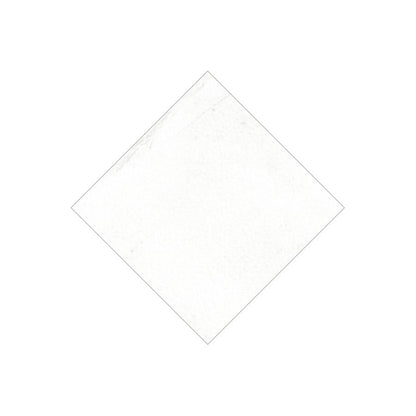 Detail shot of the glazed finish on a Classica 3x3 Carrara tile, reflecting light