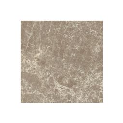 Close-up view of a single Classica Dark Emperador Matte porcelain tile, showing its dark brown tones and subtle veining.