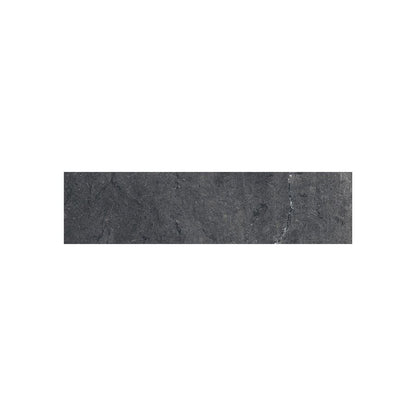 A stack of Classica 3x12 Nero Marquina tiles, emphasizing the consistent sizing and finish.